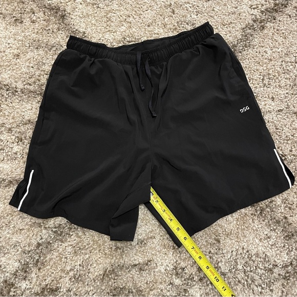 DSG Men's Athletic 2 in 1 Shorts with Liner Black - Medium - Picture 4 of 7